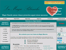 Tablet Screenshot of magieblanche.fr