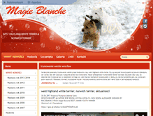 Tablet Screenshot of magieblanche.com.pl